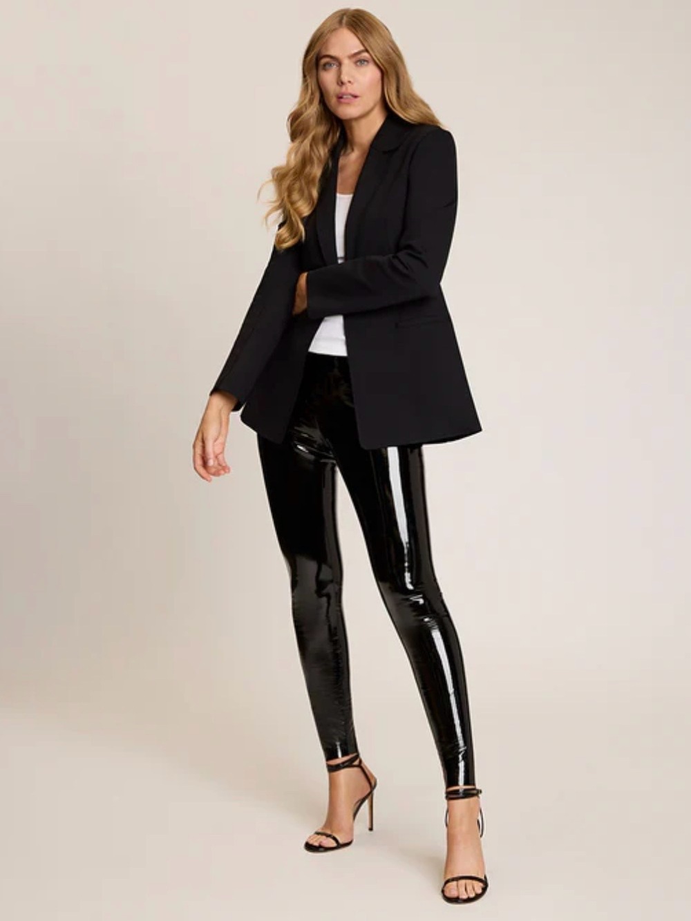 Commando Faux Patent Leather Legging, size L!